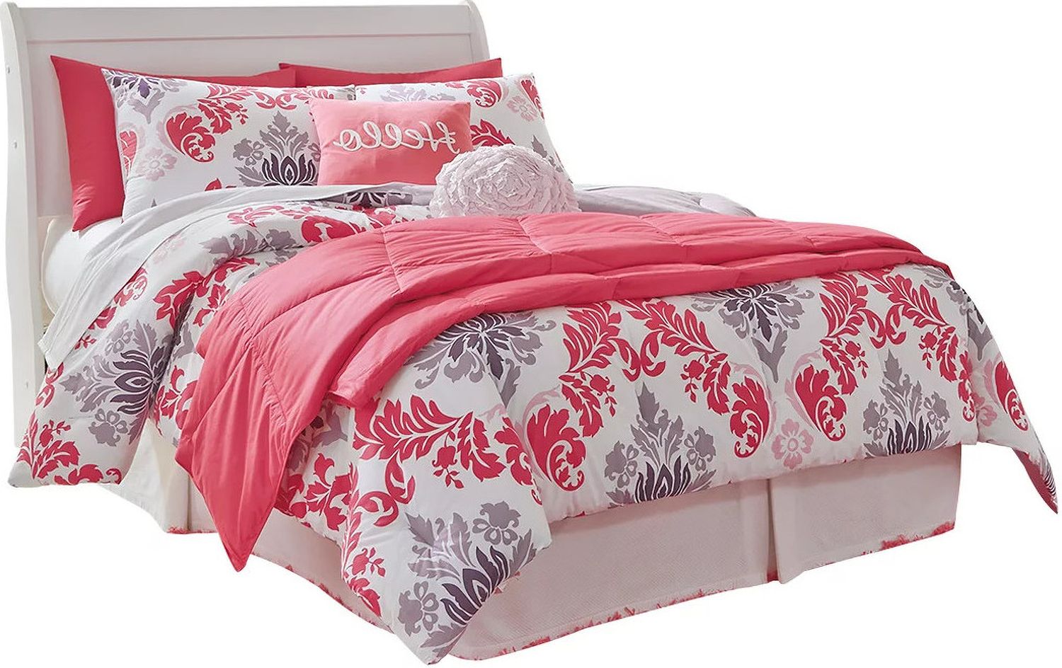 Anarasia White Full Sleigh Headboard Only B12987