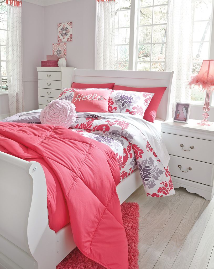 Anarasia White Full Sleigh Headboard Only B12987