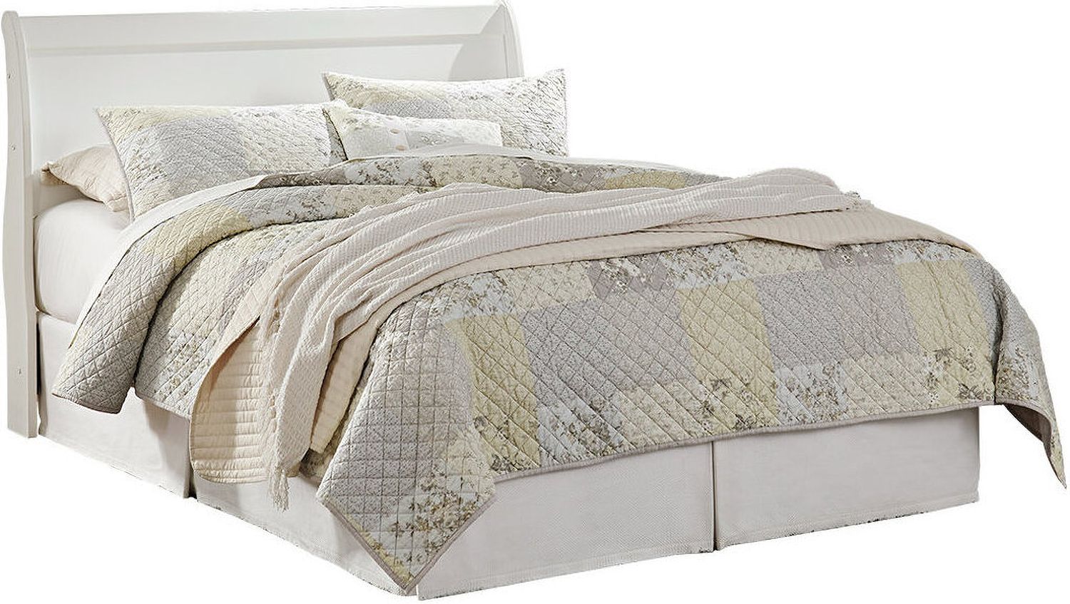 Anarasia White Queen Sleigh Bed B129B4