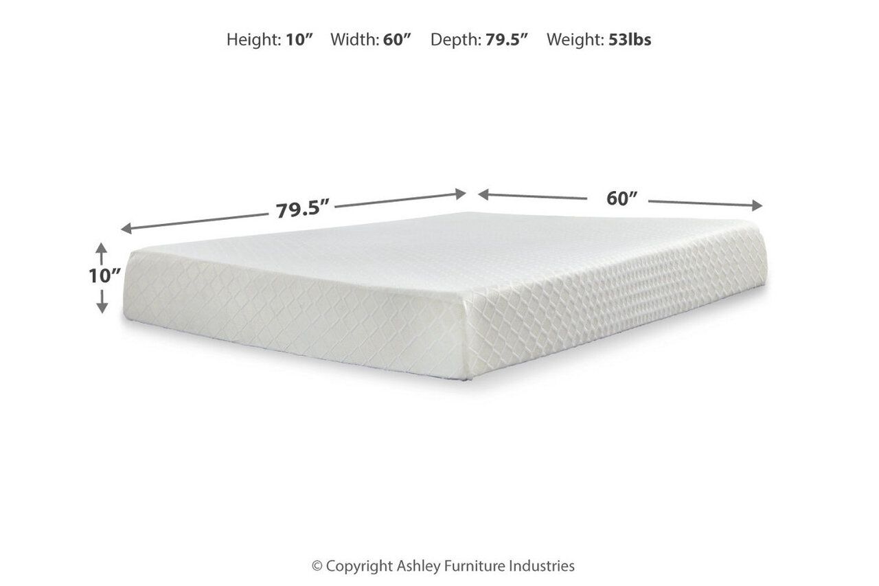 Contemporary Beige Queen Upholstered Panel Bed With Chime 10" Luxury Firm Bed In A Box Mattress B130581M91X32M69931