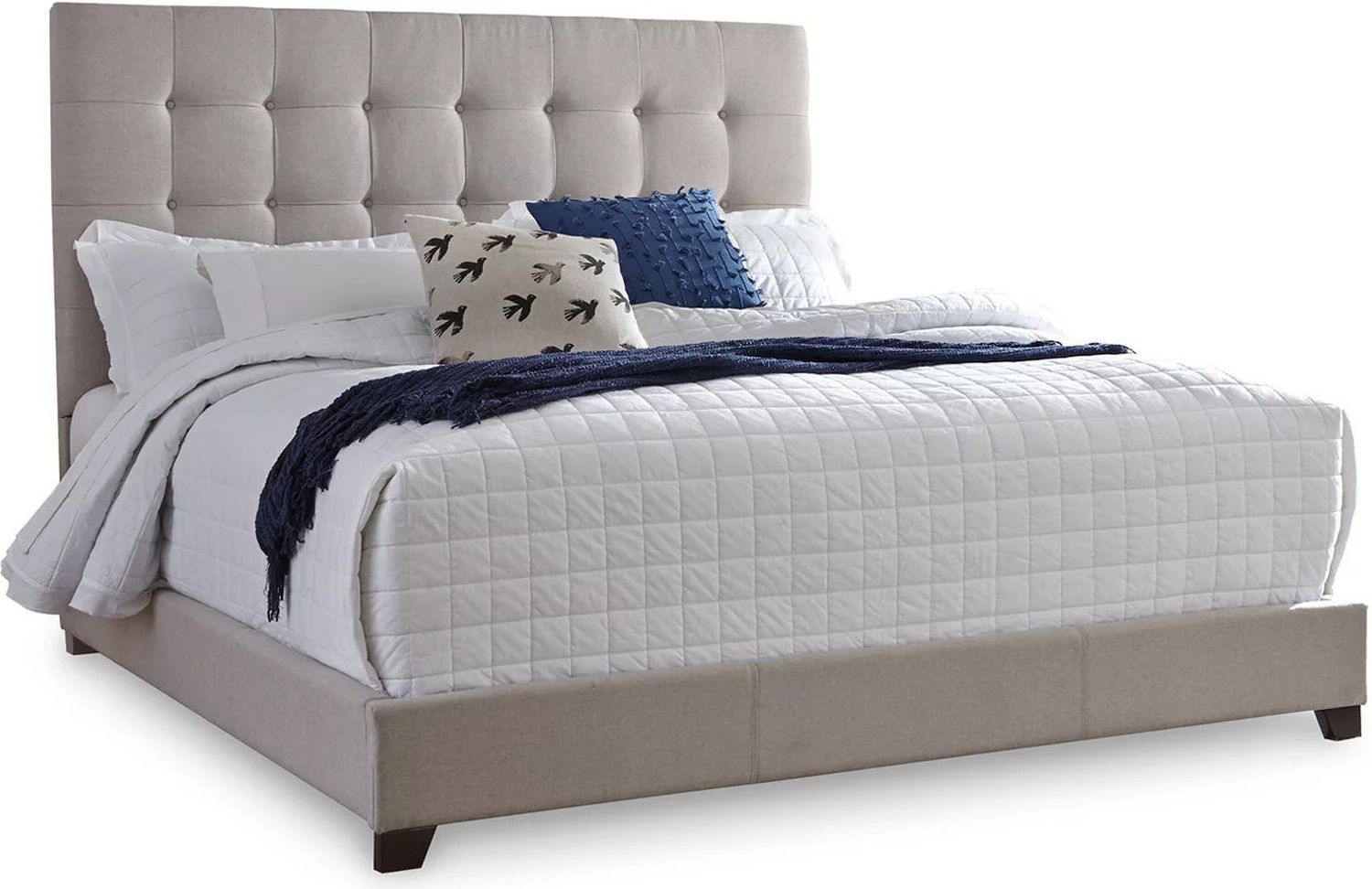 Dolante King Upholstered Bed In Beige B130582