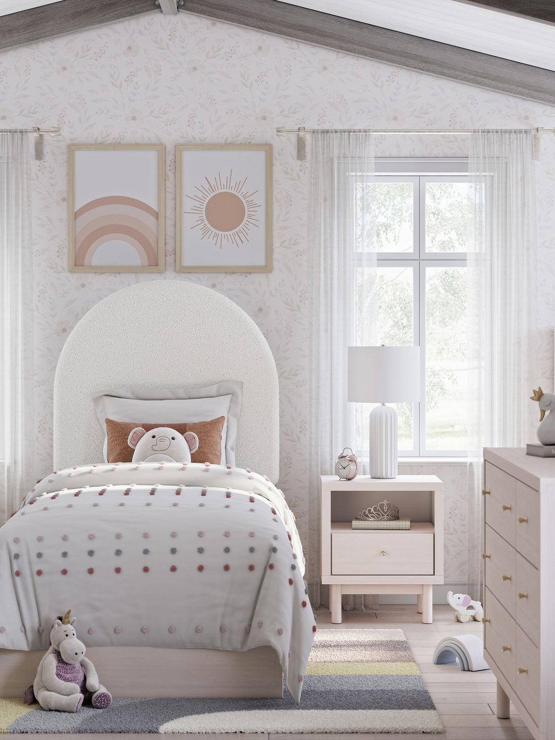 Wistenpine Dresser In Blush B1323221