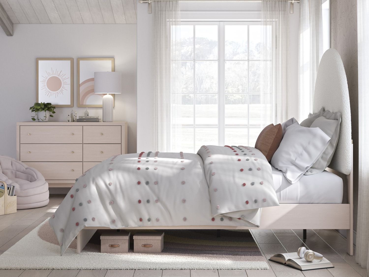 Wistenpine Dresser In Blush B1323221