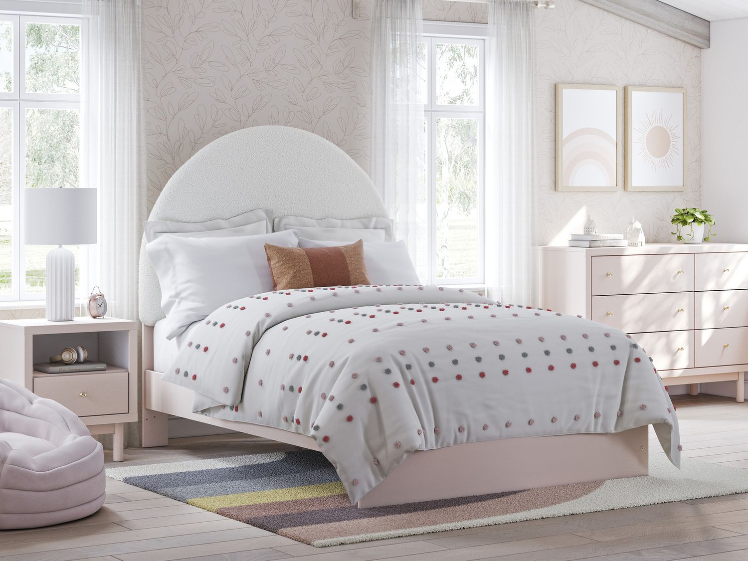 Wistenpine Dresser In Blush B1323221