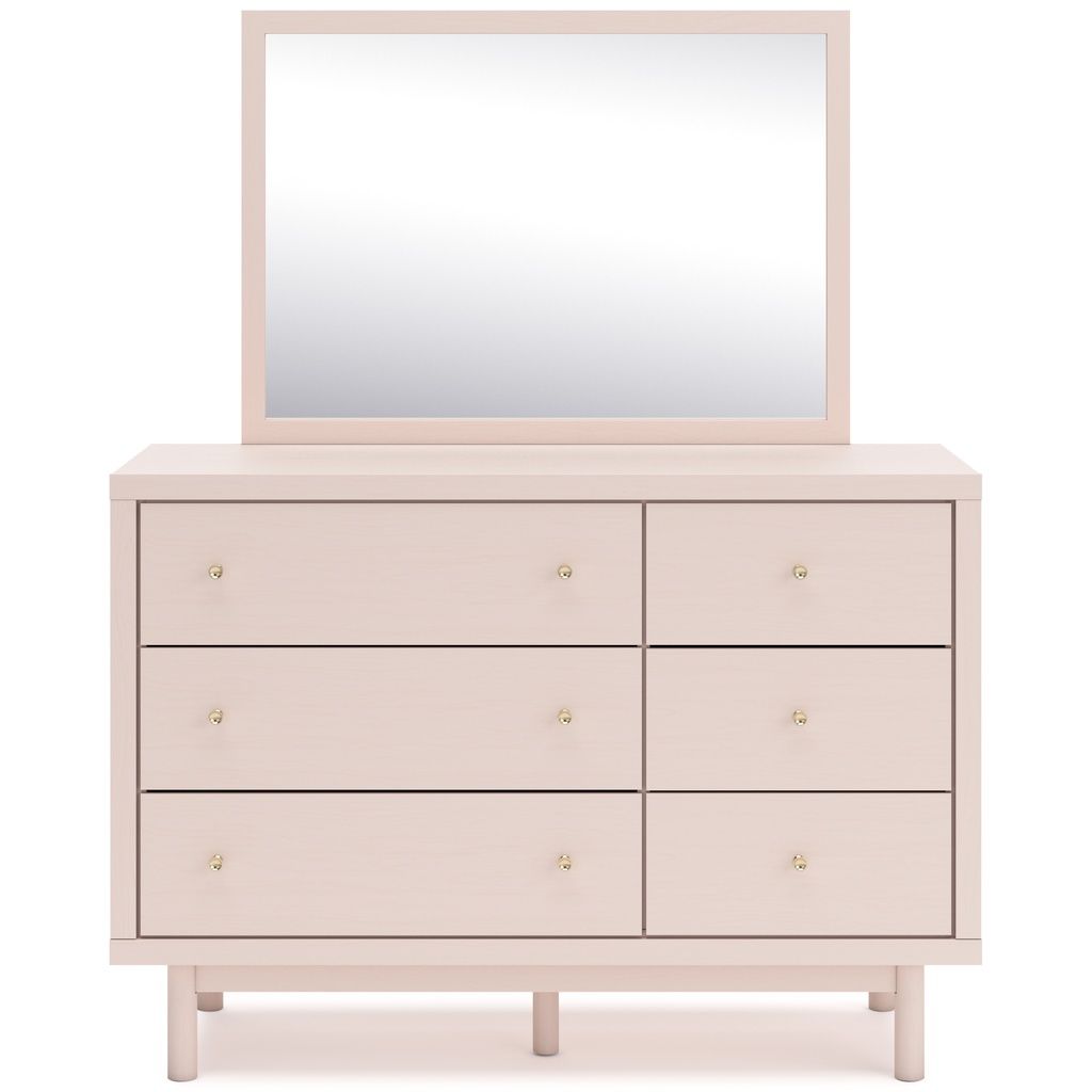 Wistenpine Bedroom Mirror In Blush B132336