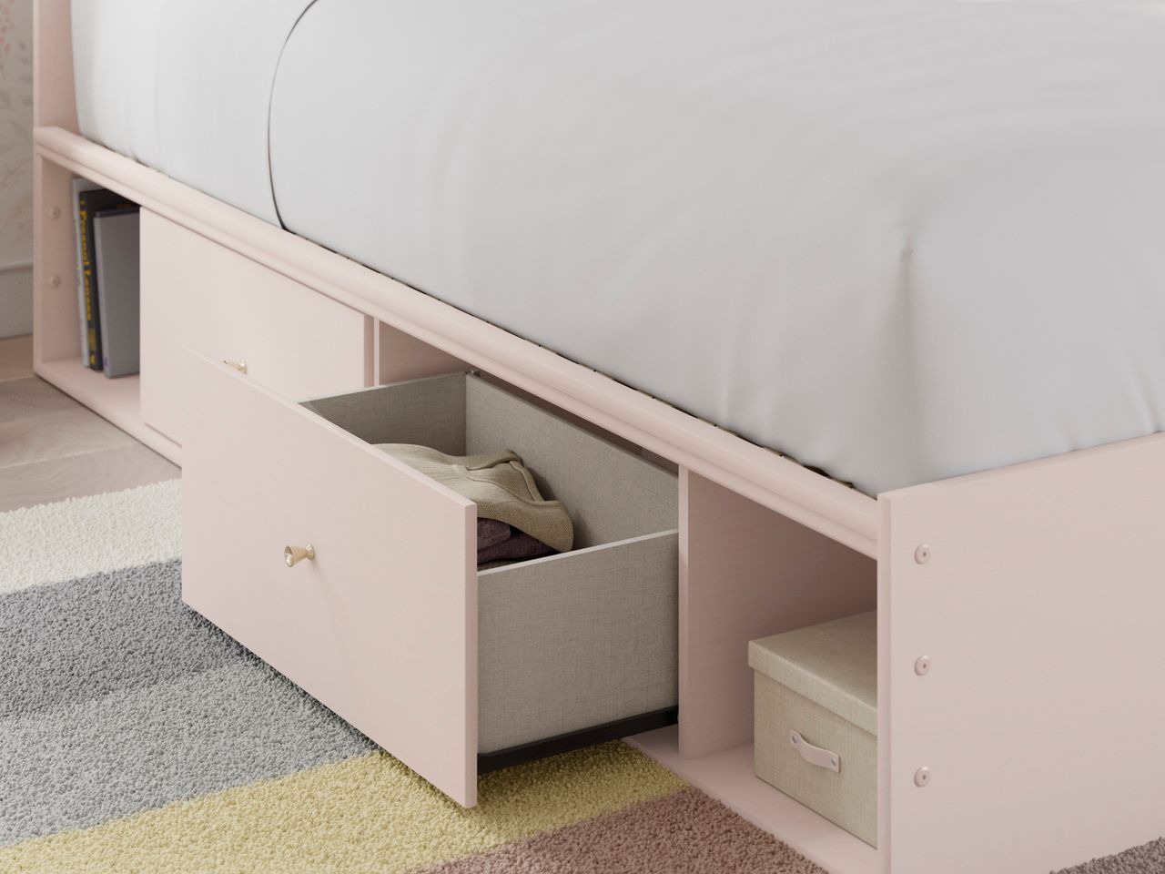 Wistenpine Twin Upholstered Panel Headboard In Blush B132353