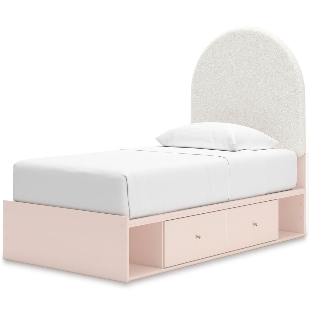 Wistenpine Twin Upholstered Panel Headboard In Blush B132353