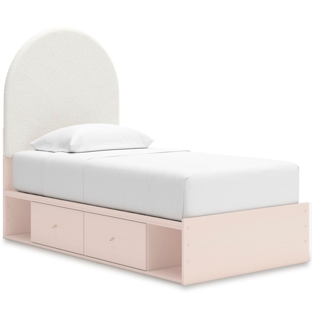 Wistenpine Twin Upholstered Panel Headboard In Blush B132353