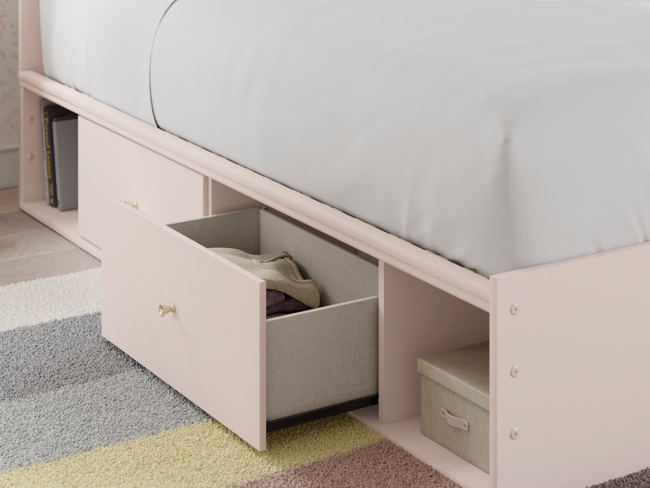 Wistenpine Twin Upholstered Panel Headboard In Blush B132353