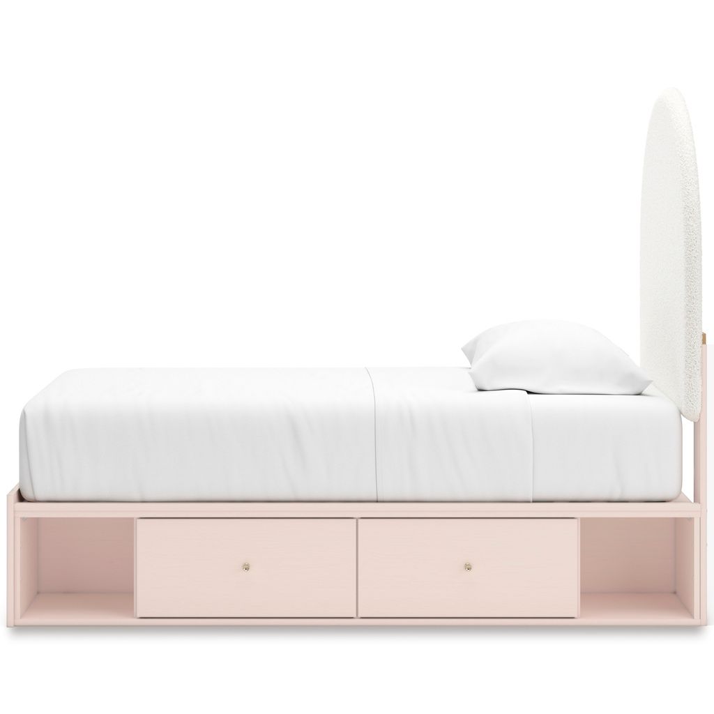Wistenpine Twin Upholstered Panel Headboard In Blush B132353