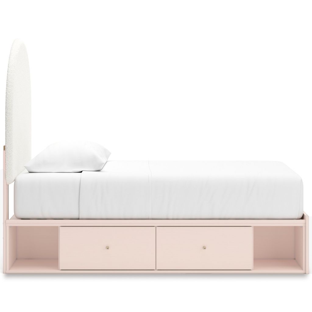 Wistenpine Twin Upholstered Panel Headboard In Blush B132353