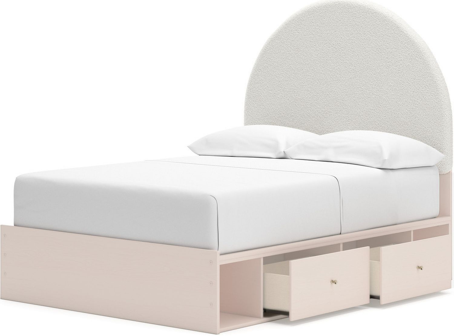 Wistenpine Full Upholstered Panel Headboard In Blush B132387