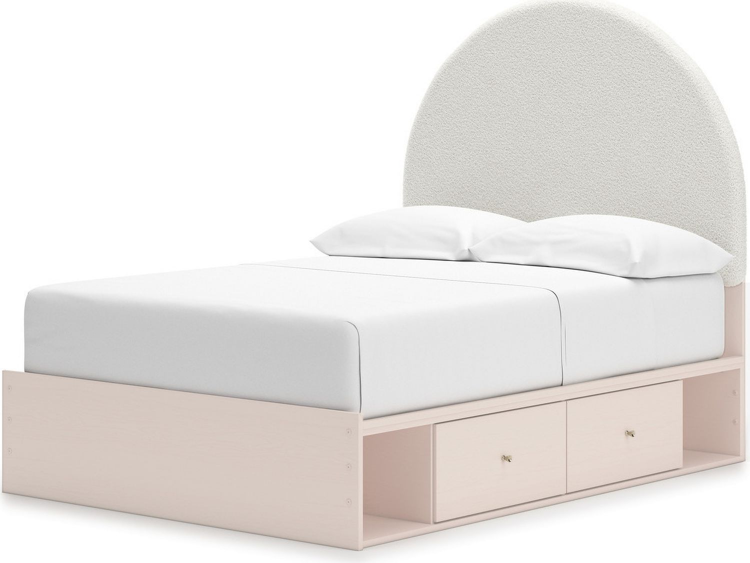 Wistenpine Full Upholstered Panel Headboard In Blush B132387