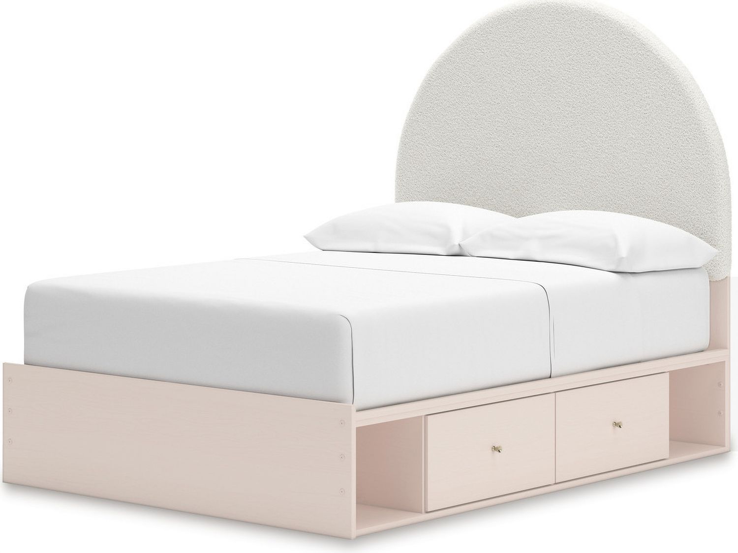 Wistenpine Full Upholstered Panel Headboard In Blush B132387
