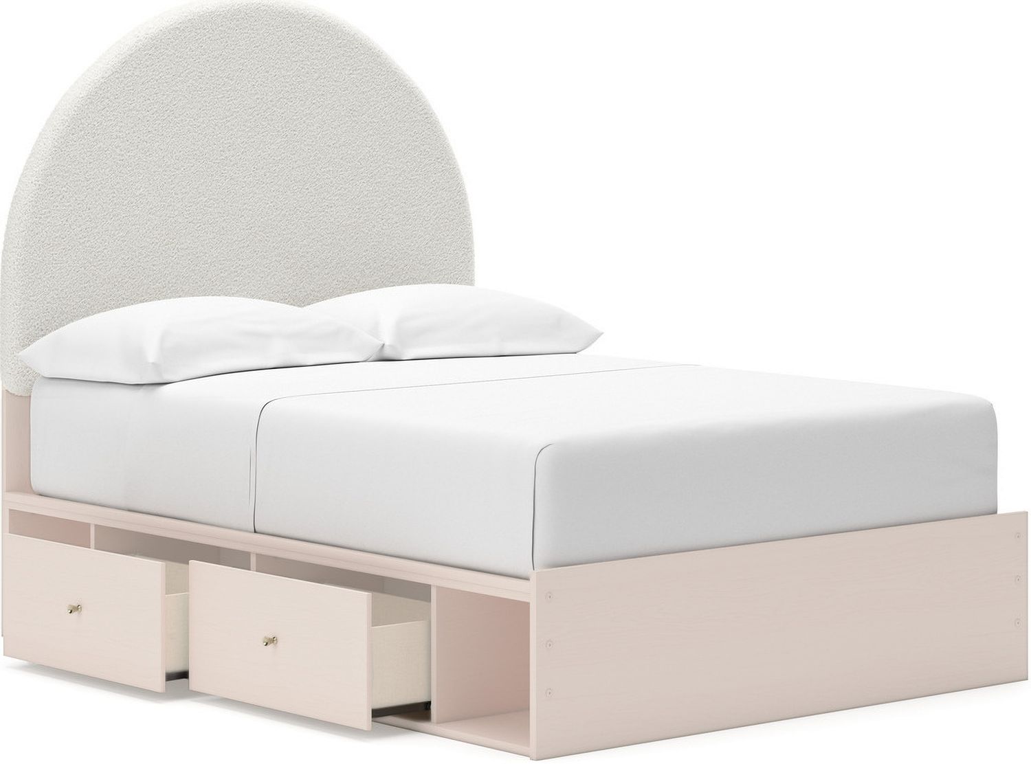 Wistenpine Full Upholstered Panel Headboard In Blush B132387