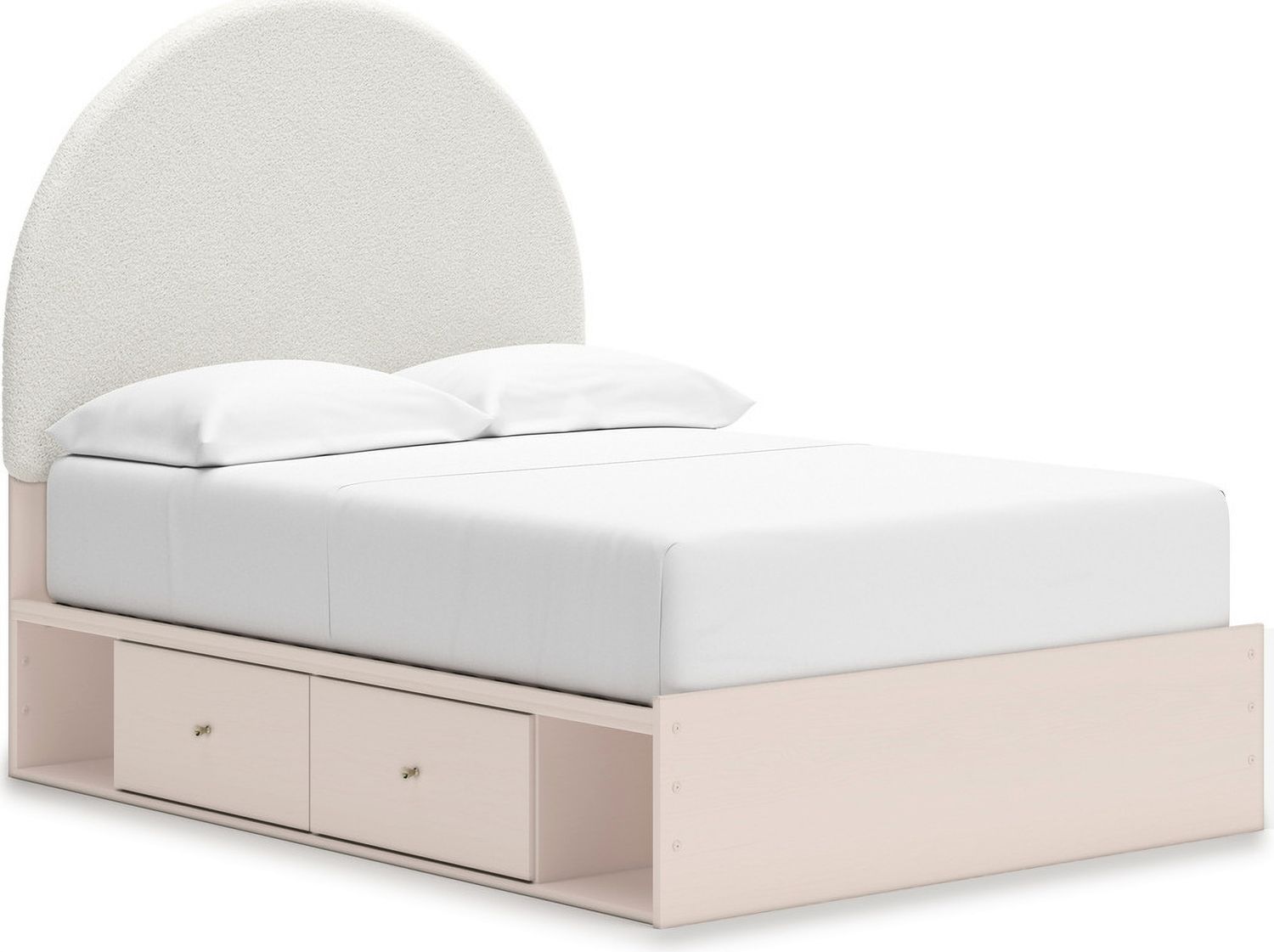 Wistenpine Full Upholstered Panel Headboard In Blush B132387