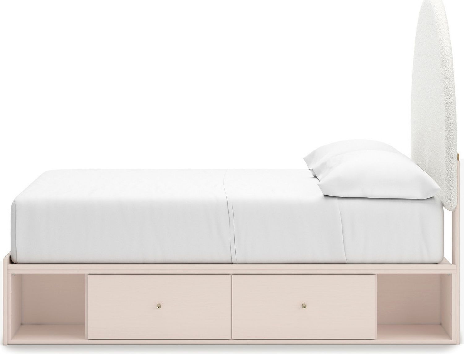 Wistenpine Full Upholstered Panel Headboard In Blush B132387
