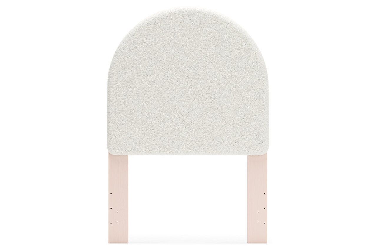 Wistenpine Twin Upholstered Panel Bed with Storage In Blush B1323B14