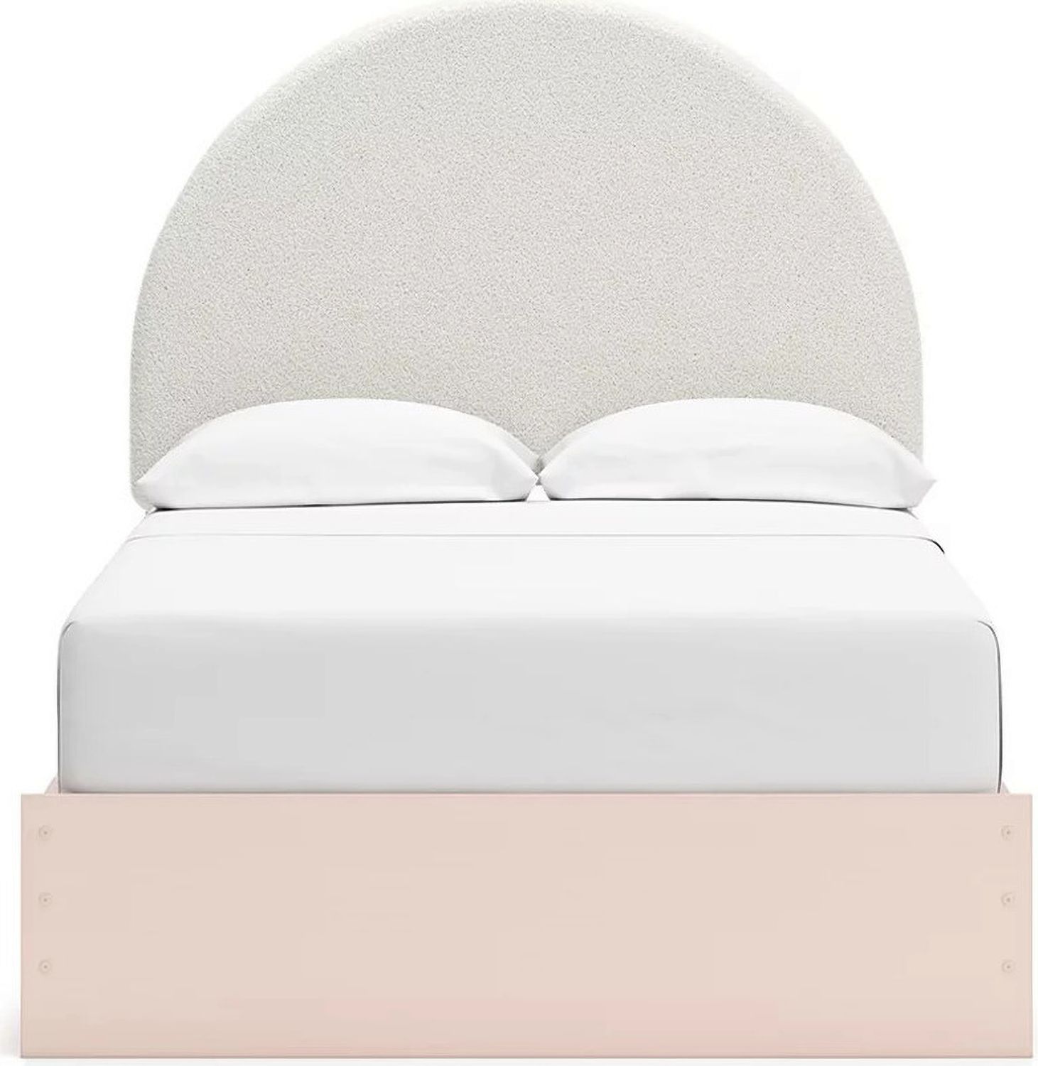 Wistenpine Full Upholstered Panel Bed with Storage In Blush B1323B15