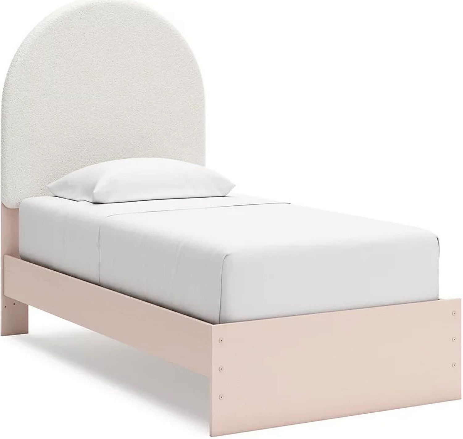 Wistenpine Twin Upholstered Panel Bed In Blush B1323B8