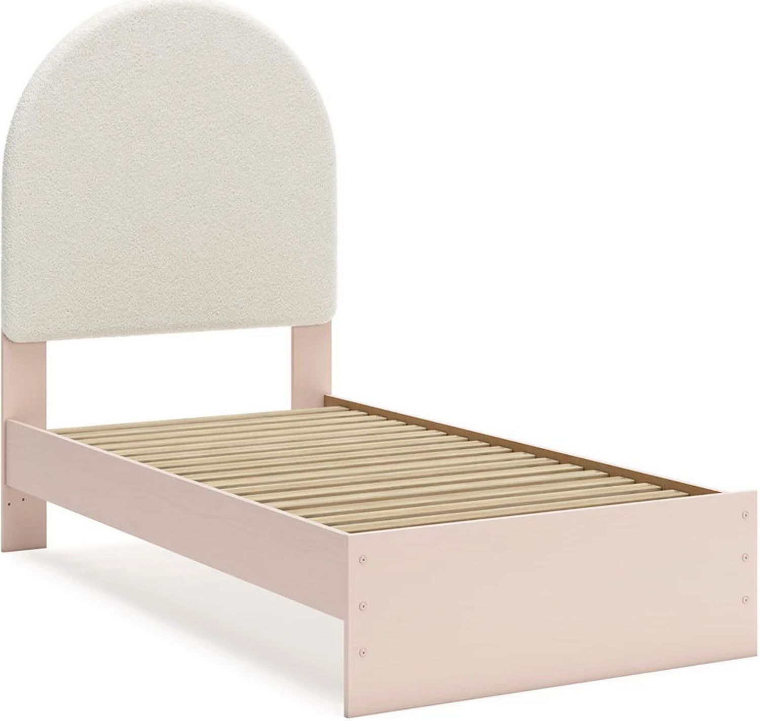 Wistenpine Twin Upholstered Panel Bed In Blush B1323B8
