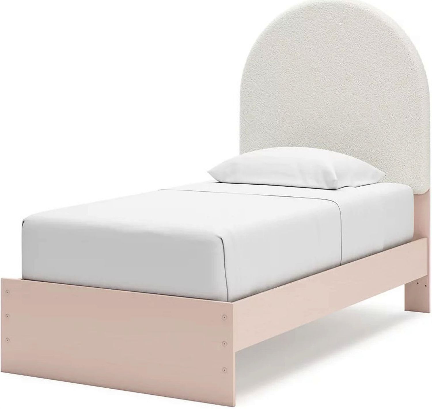Wistenpine Twin Upholstered Panel Bed In Blush B1323B8