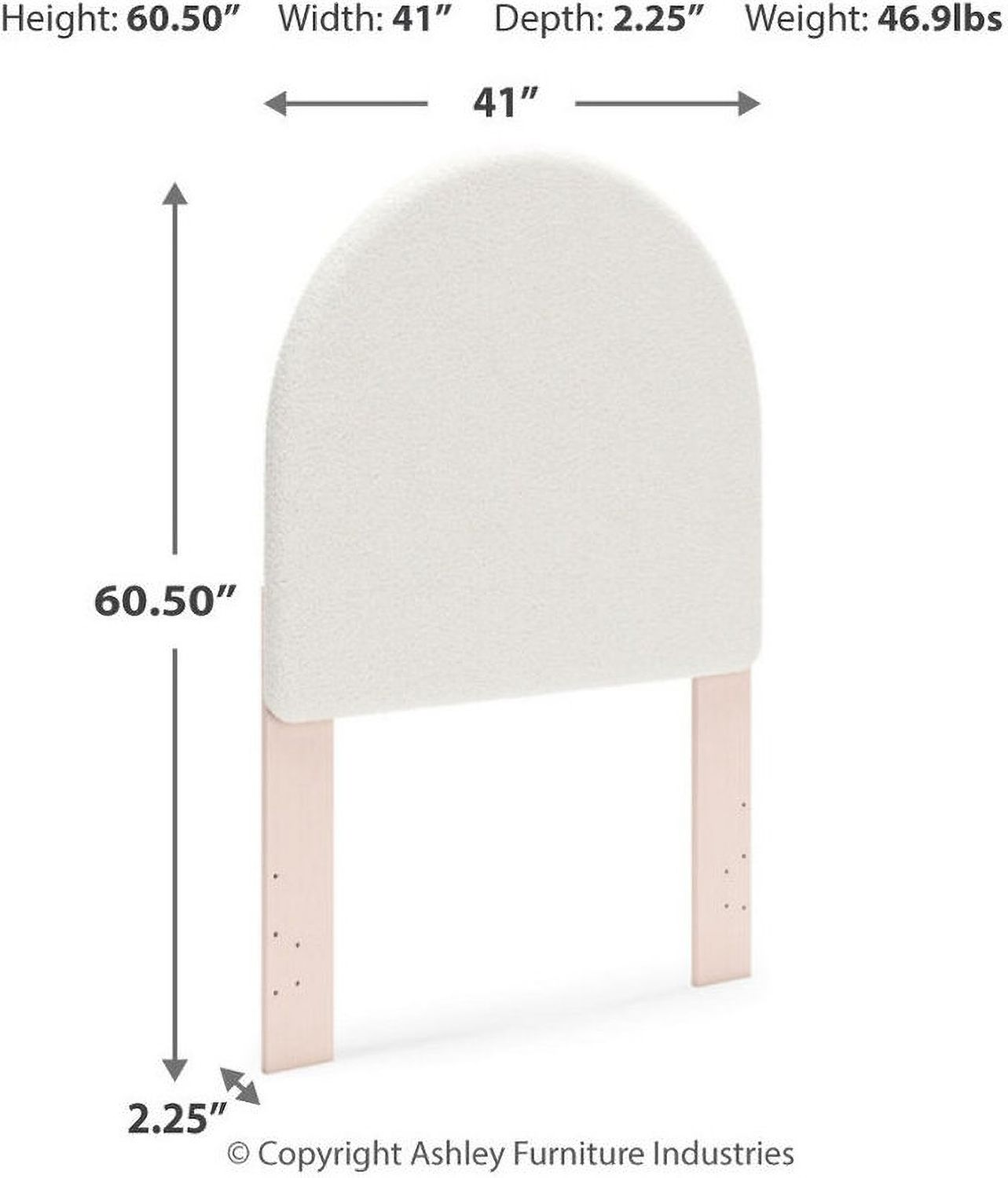 Wistenpine Twin Upholstered Panel Bed In Blush B1323B8