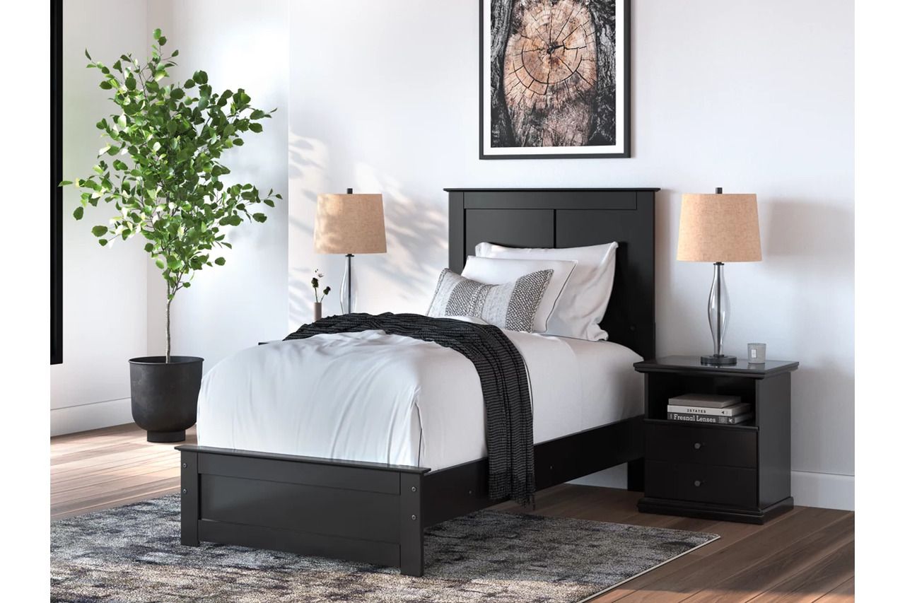 Maribel Twin Panel Bed In Black B138B51