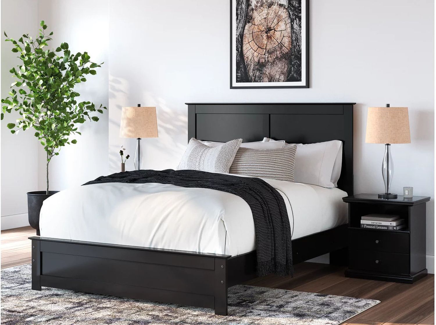 Maribel Queen Panel Bed In Black B138B53