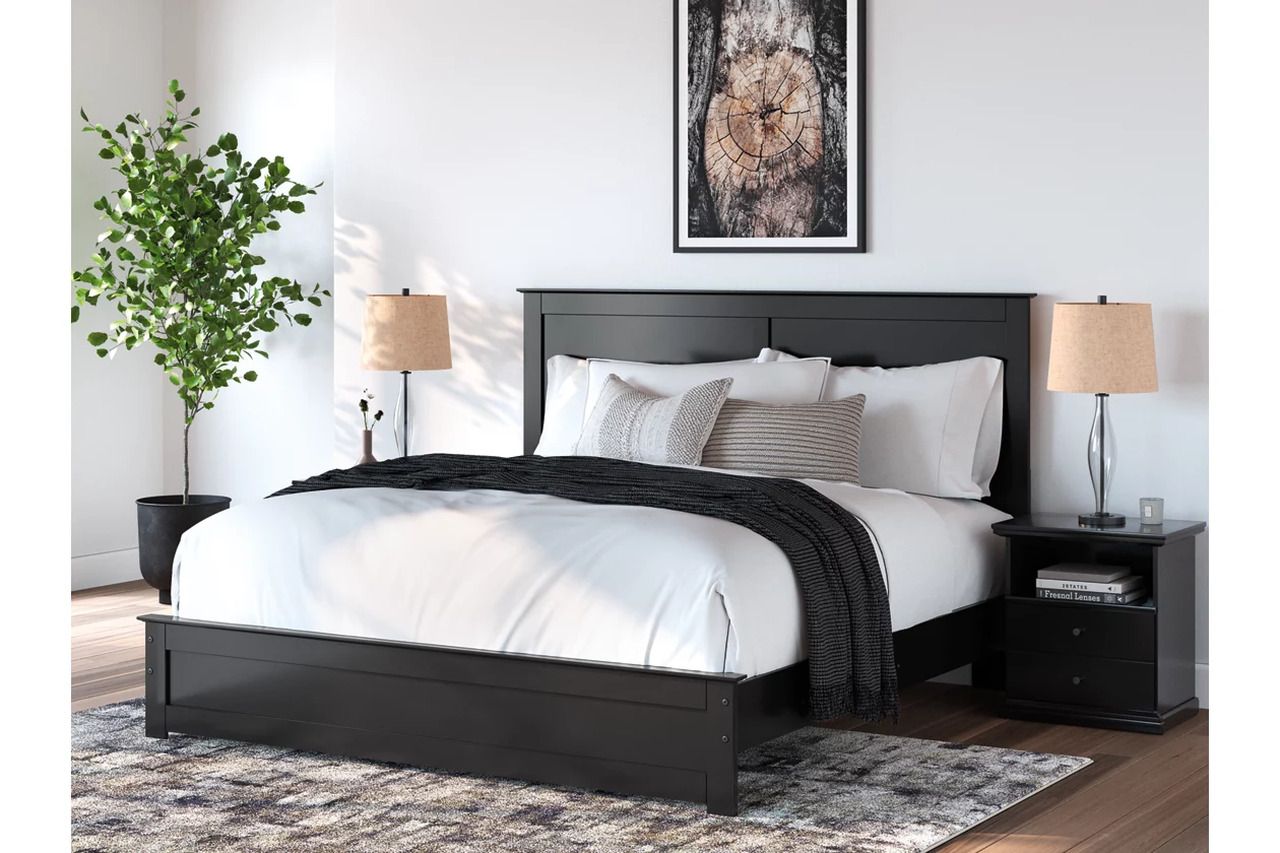Maribel King Panel Bed In Black B138B57