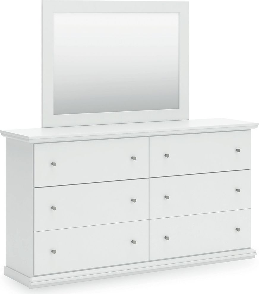Bostwick Shoals Bedroom Mirror In White B13935