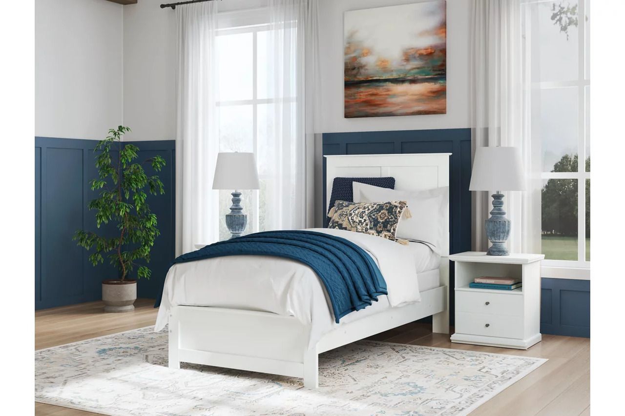 Bostwick Shoals Twin Panel Bed In White B139B41