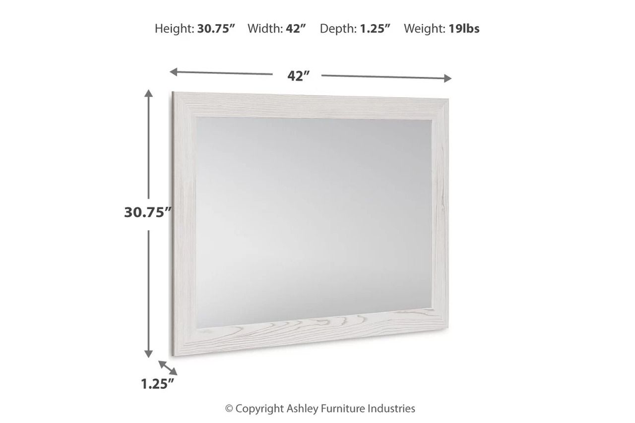 Schoenberg White Bedroom Mirror B144636