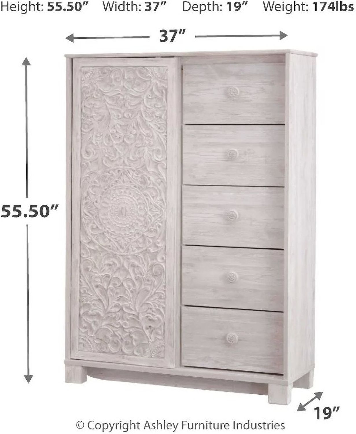Paxberry Whitewash Dressing Chest B18148