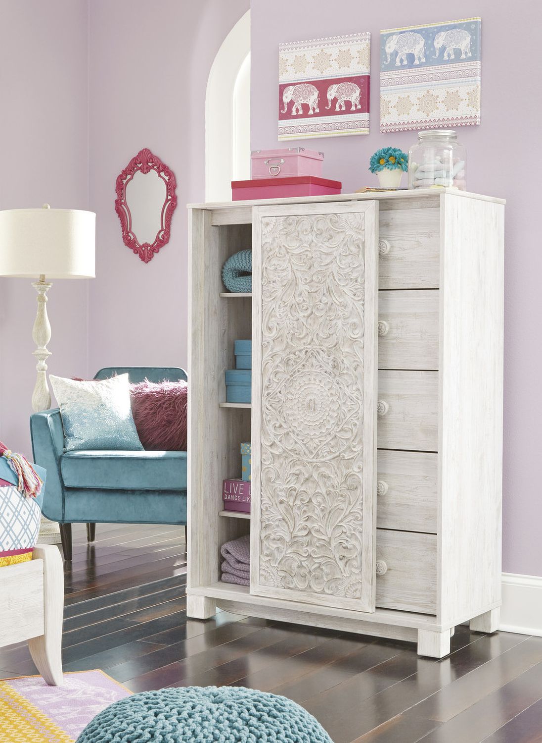 Paxberry Whitewash Dressing Chest B18148