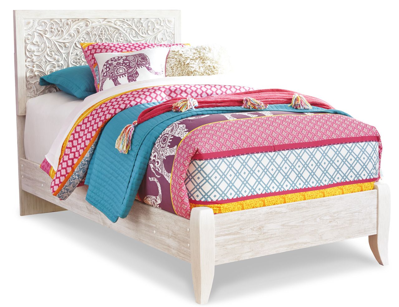 Paxberry Whitewash Twin Panel Headboard Only B18153