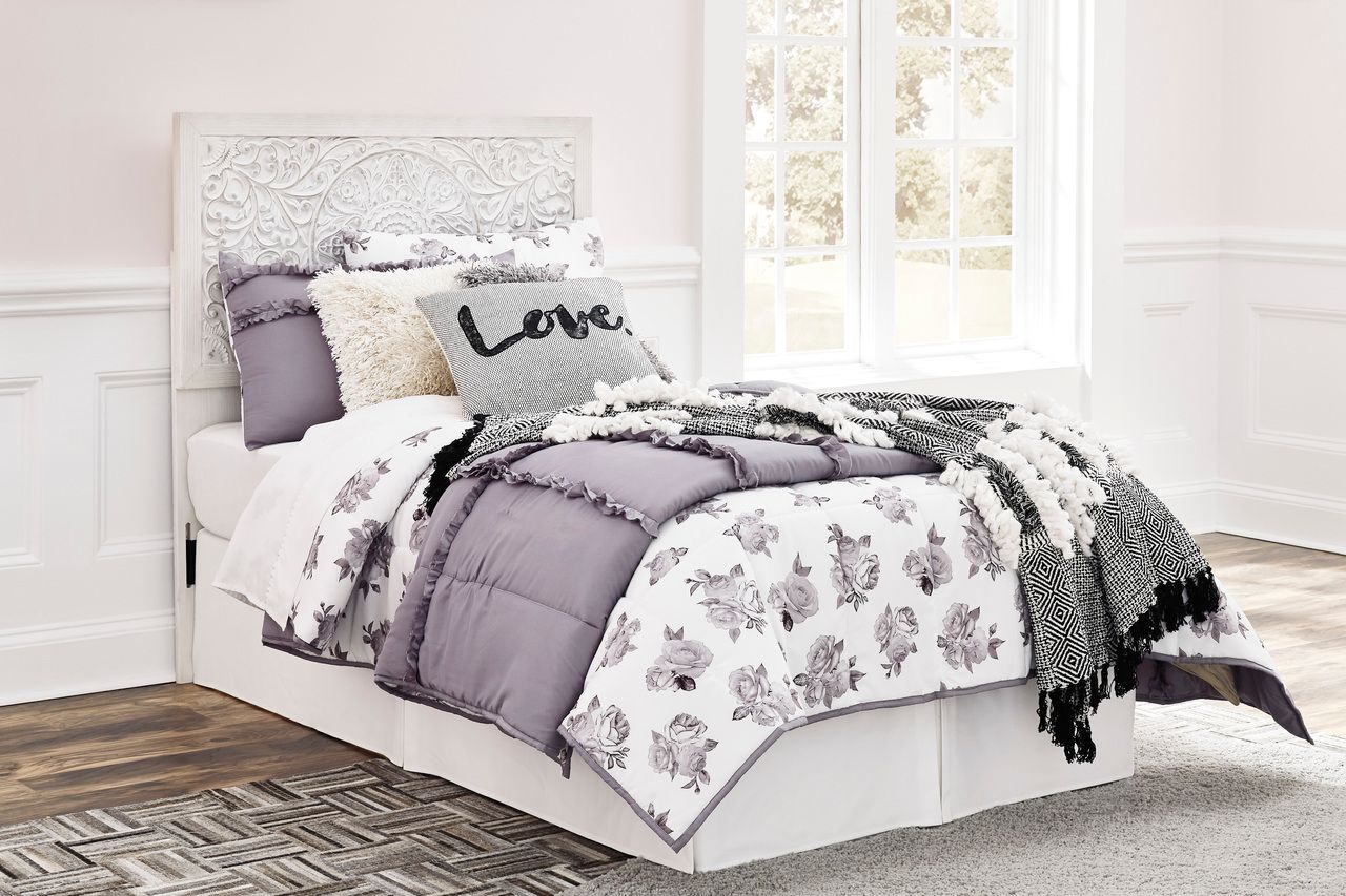 Paxberry Whitewash Twin Panel Headboard Only B18153