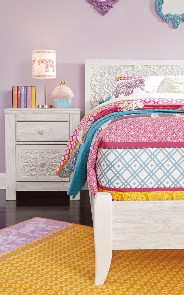 Paxberry Whitewash Twin Panel Headboard Only B18153