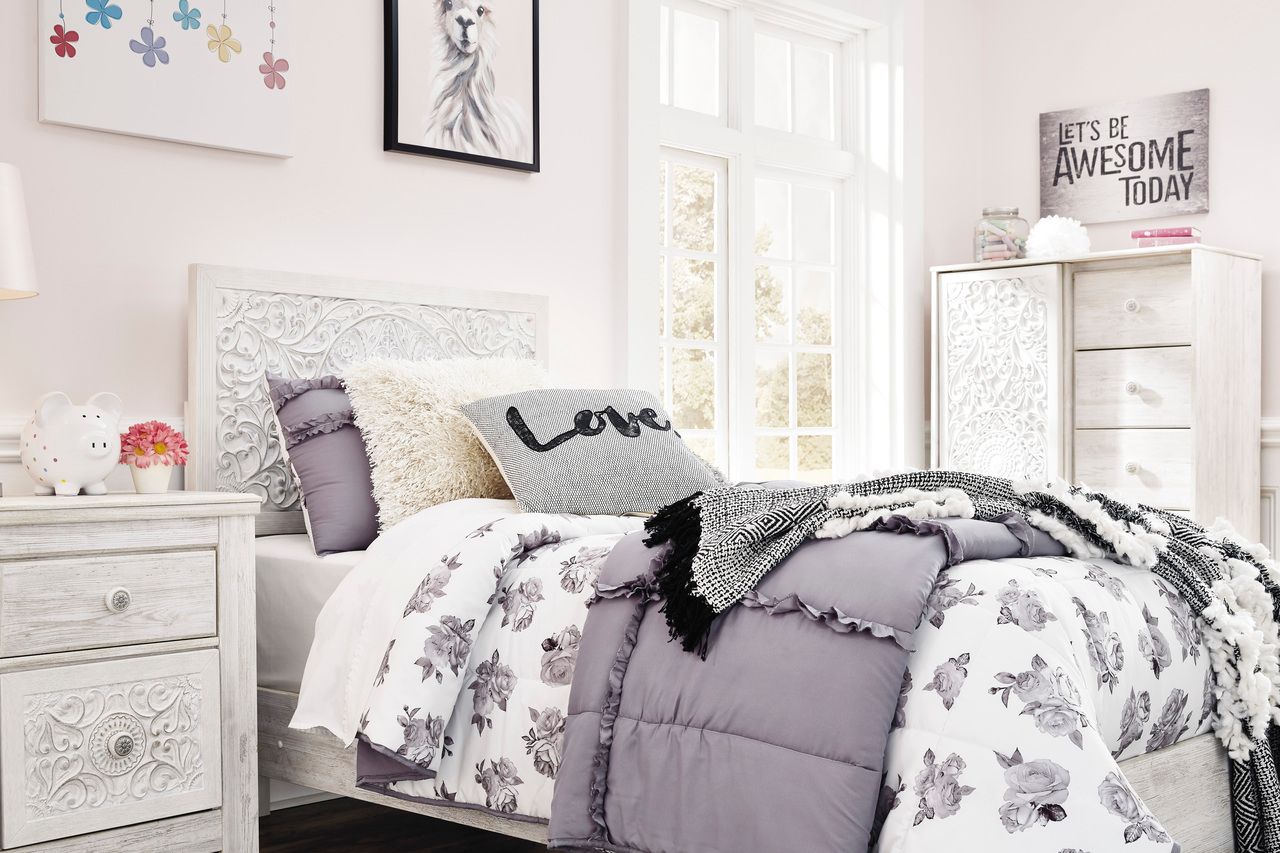 Paxberry Whitewash Twin Panel Headboard Only B18153