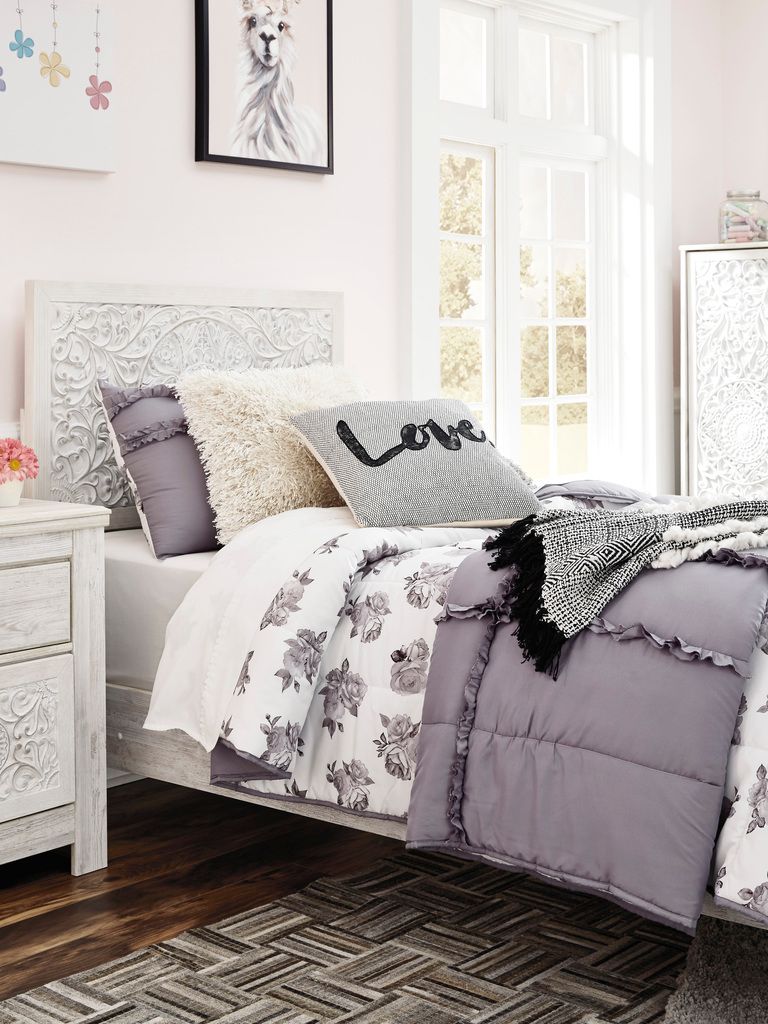 Paxberry Whitewash Twin Panel Headboard Only B18153