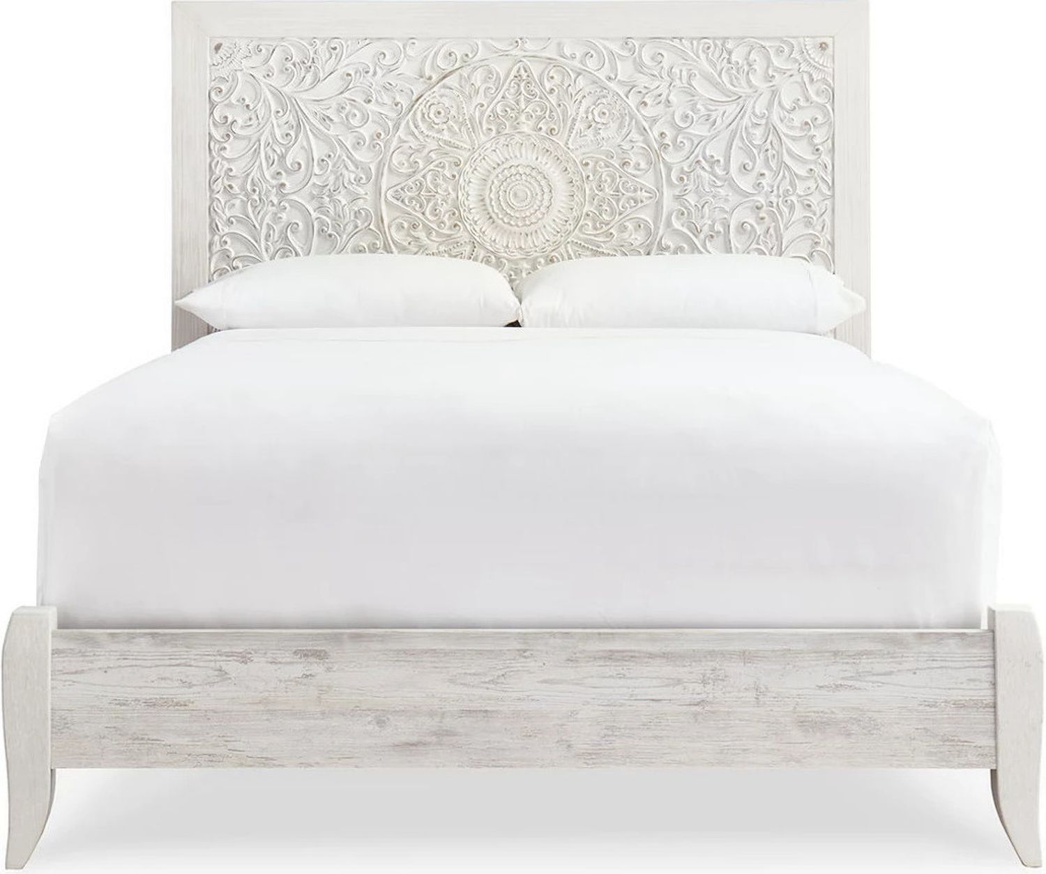 Paxberry Whitewash Queen Panel Headboard Only B18157