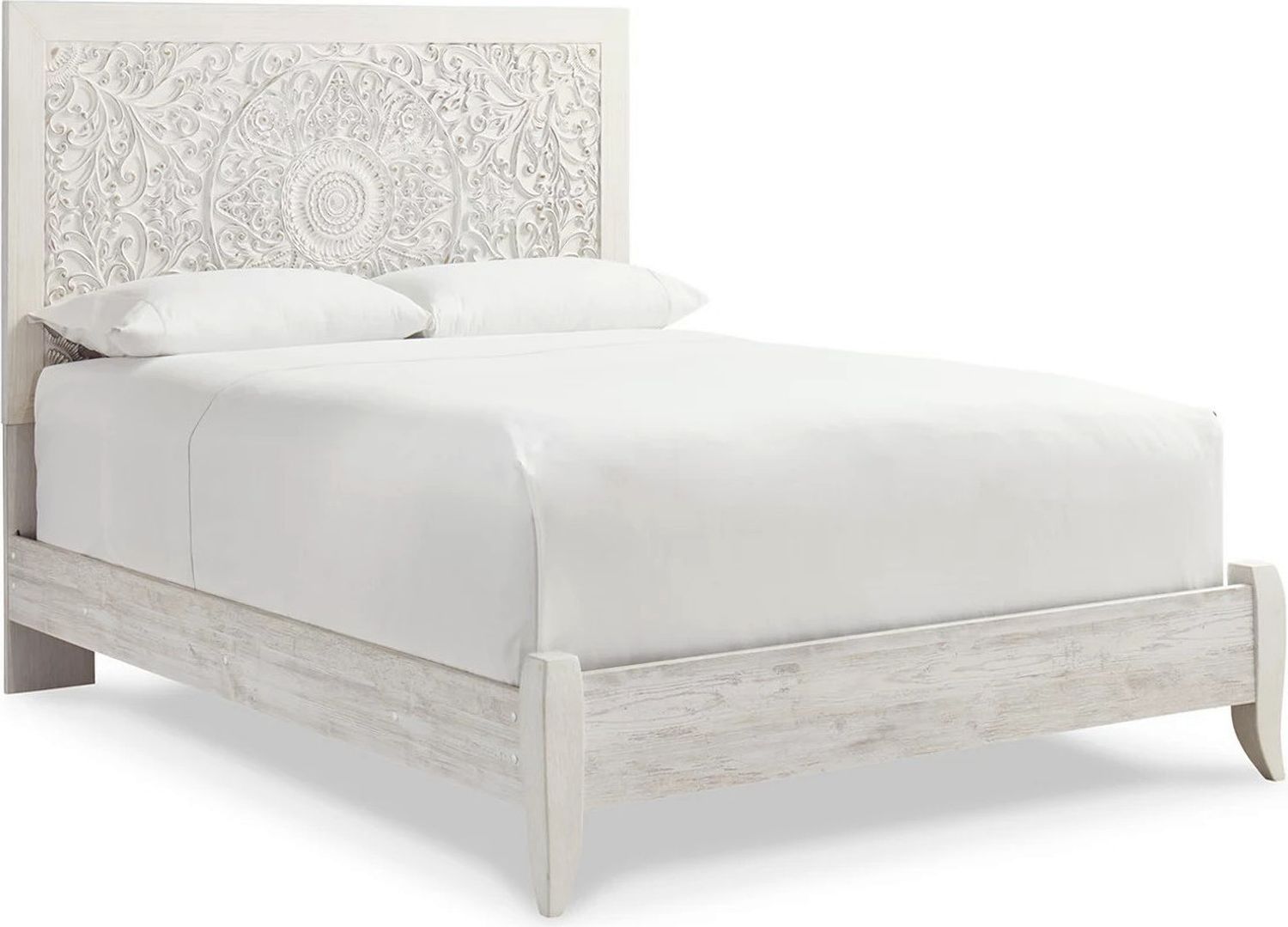 Paxberry Whitewash Queen Panel Headboard Only B18157