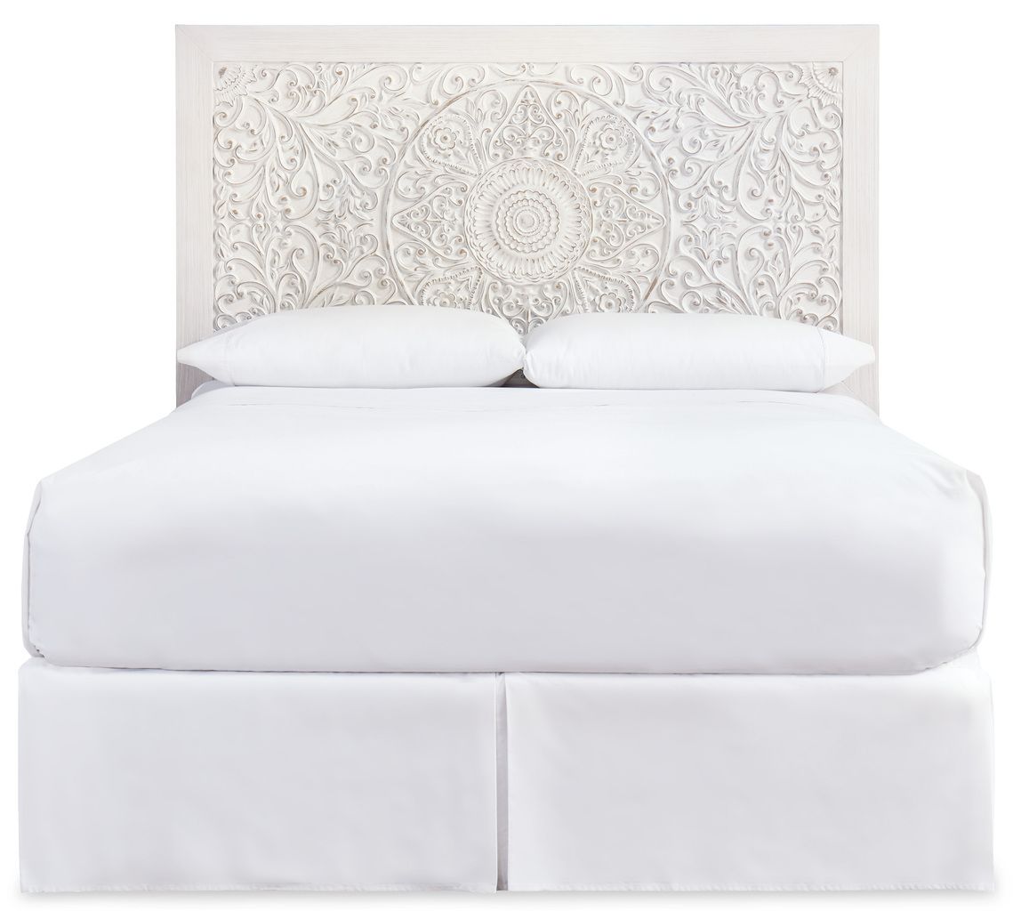 Paxberry Whitewash Queen Panel Headboard Only B18157