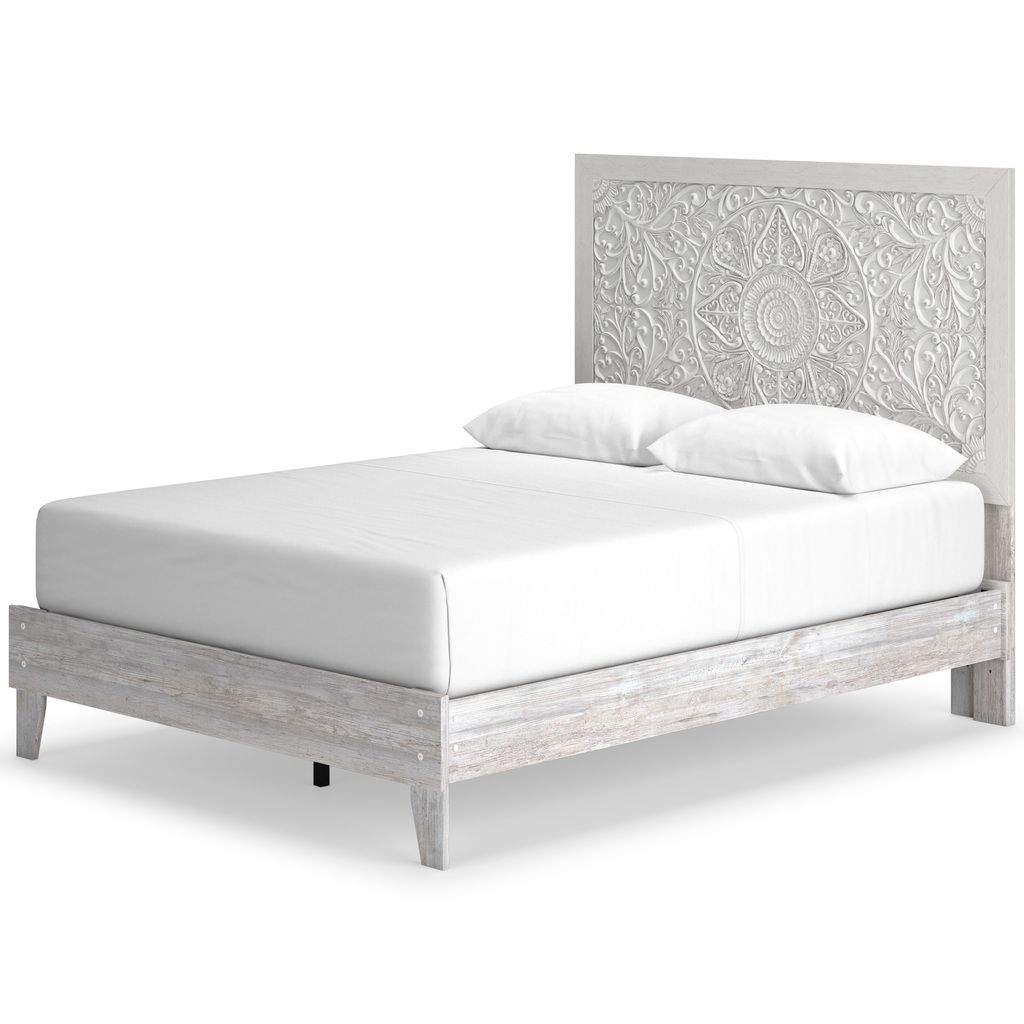 Paxberry Whitewash Queen Panel Headboard Only B18157