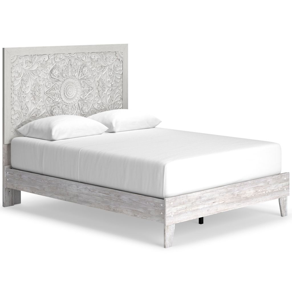 Paxberry Whitewash Queen Panel Headboard Only B18157