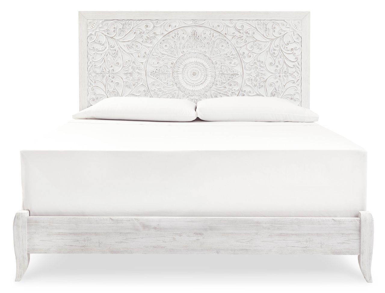 Paxberry Whitewash King Panel Headboard Only B18158
