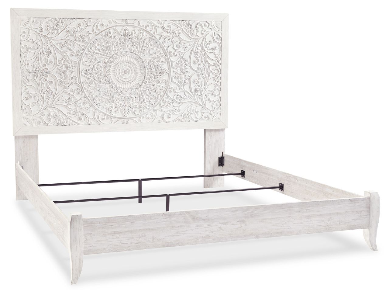 Paxberry Whitewash King Panel Headboard Only B18158