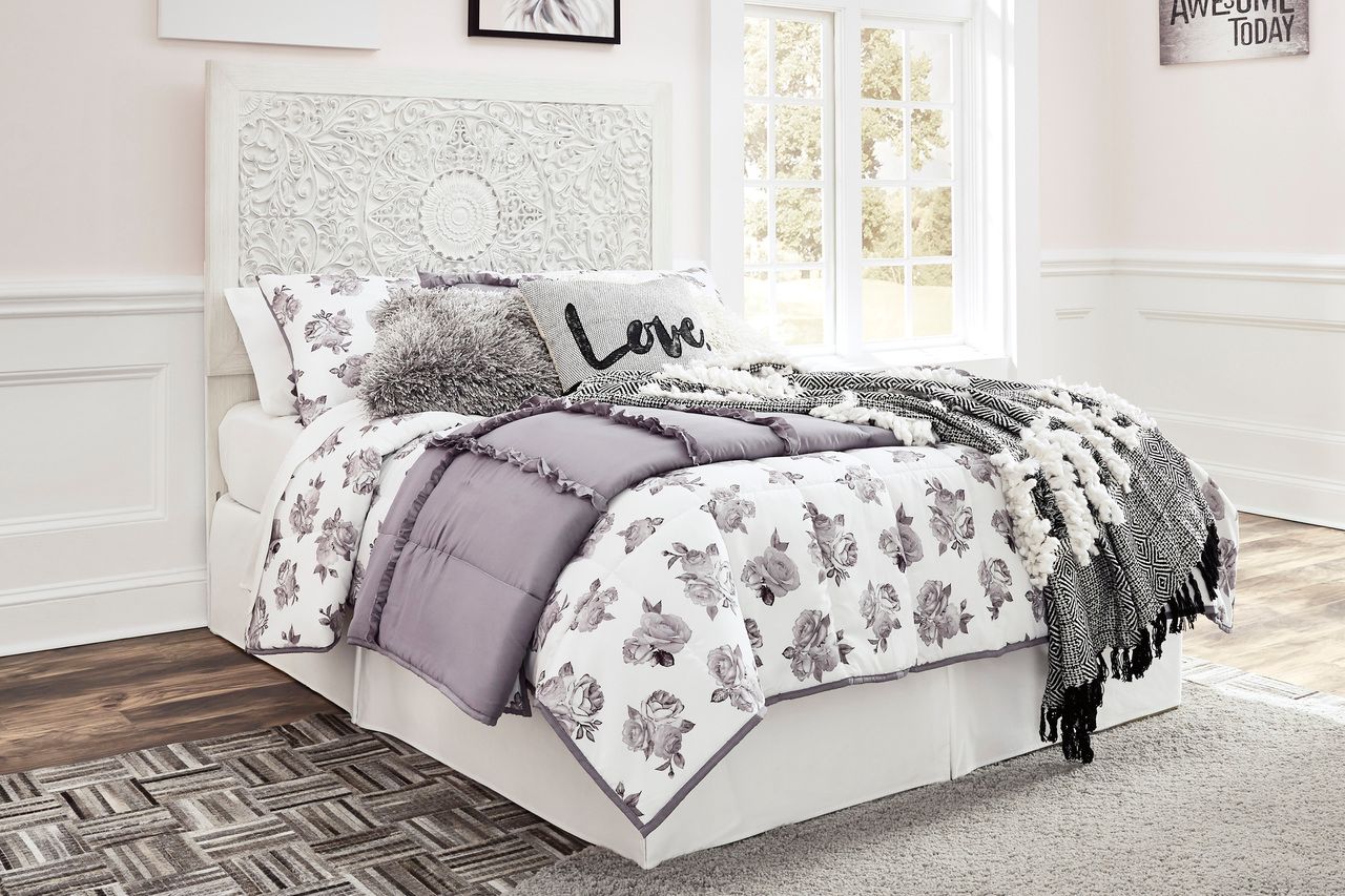 Paxberry Whitewash Full Panel Headboard Only B18187