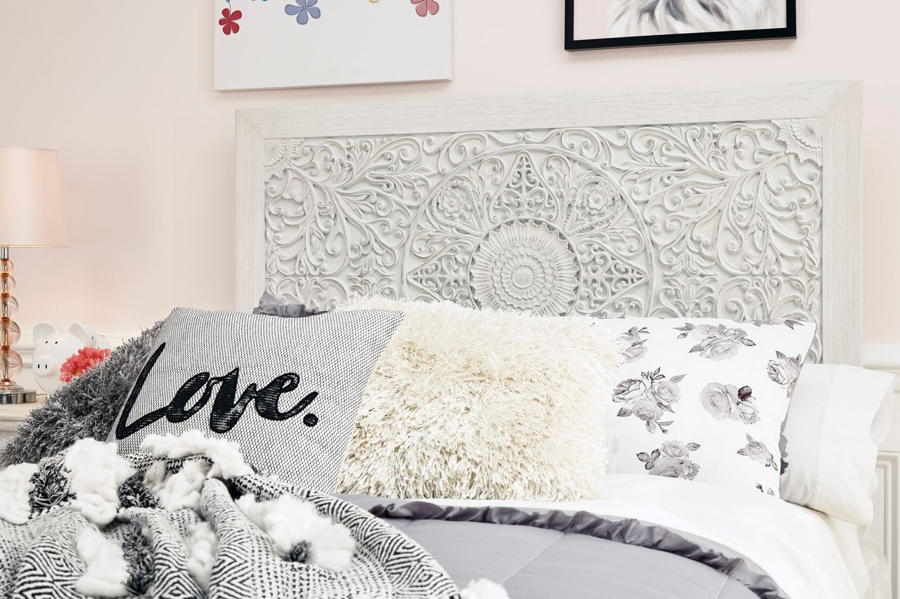Paxberry Whitewash Full Panel Headboard Only B18187