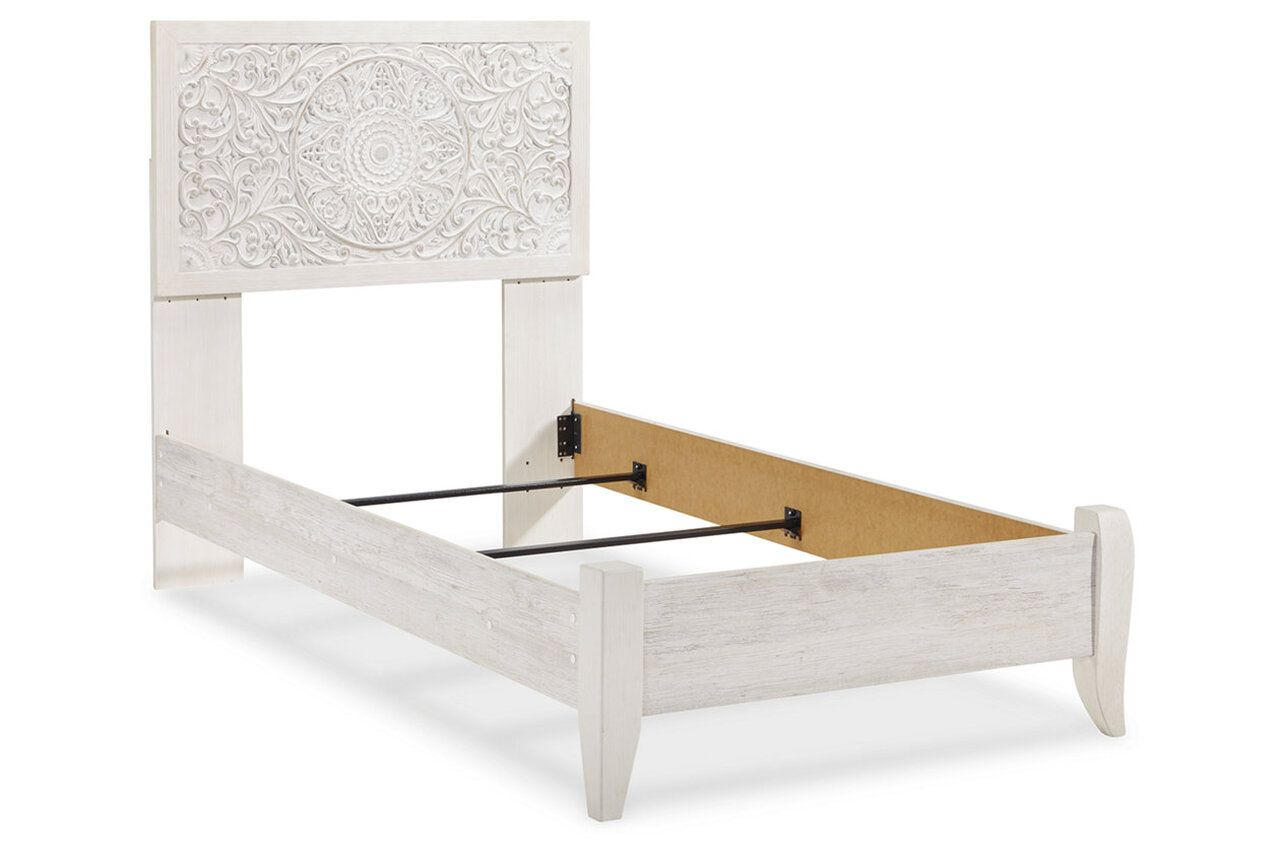Paxberry Whitewash Twin Panel Bed B181B1